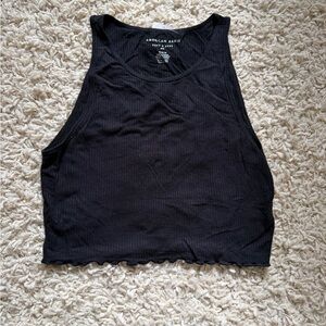 American Eagle Outfitters Black Cropped Tank